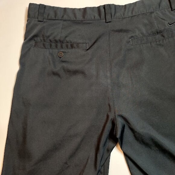 NIKE Golf Tour Performance Dri-Fit Flat Front Black Shorts Mens 32 - Picture 7 of 12